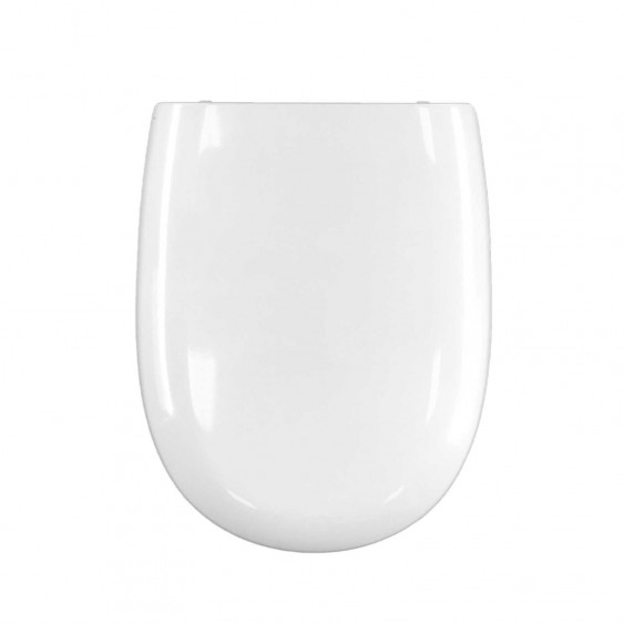 Copri WC sedile adattabile a Globo serie Grace in termoindurente bianco